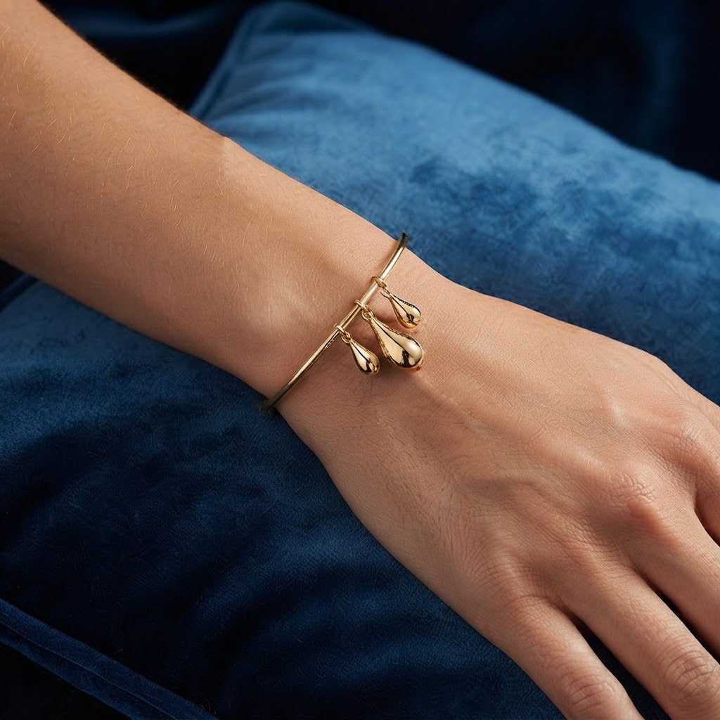Drop Charm Bangle