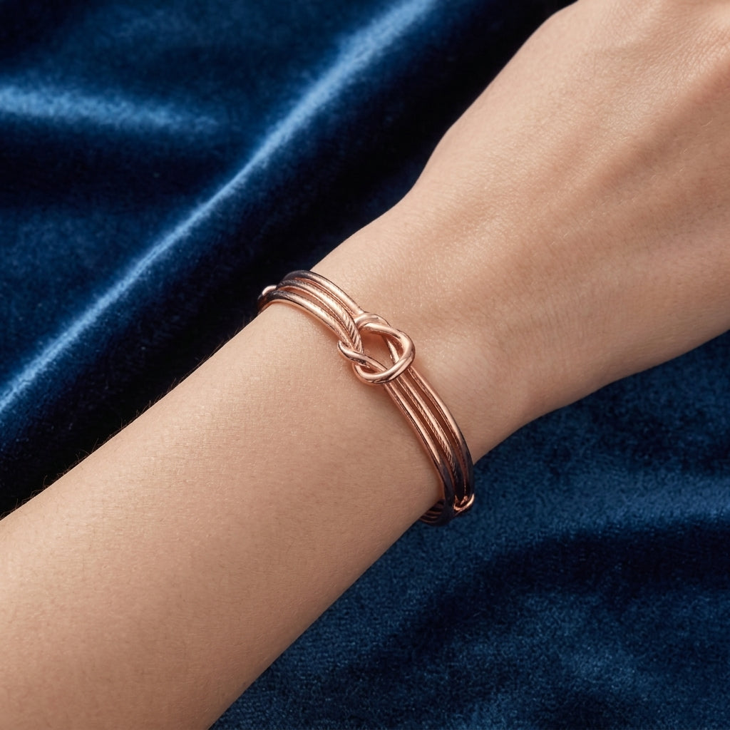Intertwined Knot Bangle