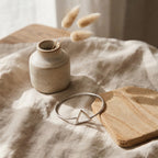 Minimal Triangle Open Bangle Bracelet