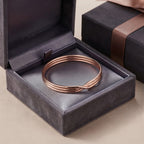 Rose Gold Infinity Twist Cuff Bracelet