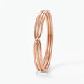 Rose Gold Infinity Twist Cuff Bracelet