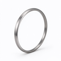 Silver Minimalist Slim Bangle Bracelet