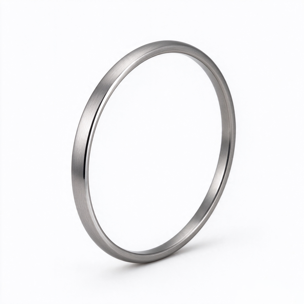 Silver Minimalist Slim Bangle Bracelet